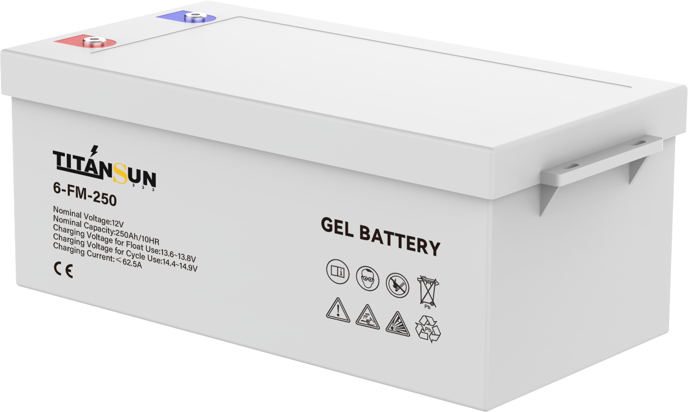 Bateria gel 12v 250ah 2400 cilos, Titansun